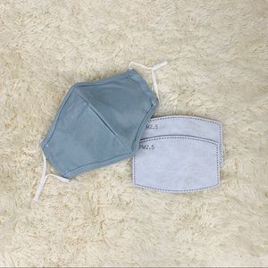 Handmade Men Basic Face Mask w/ 2pcs filter